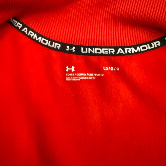 Under Armour Vibrant Red Storm Fleece Jacket Size Large - Picture 4 of 6